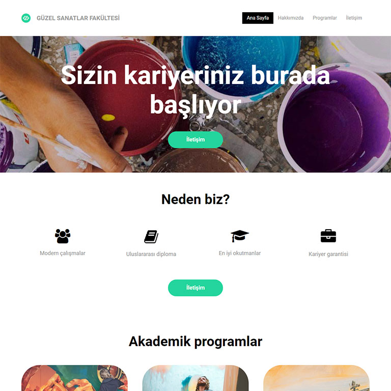 Hazr Web Sitesi Kurma